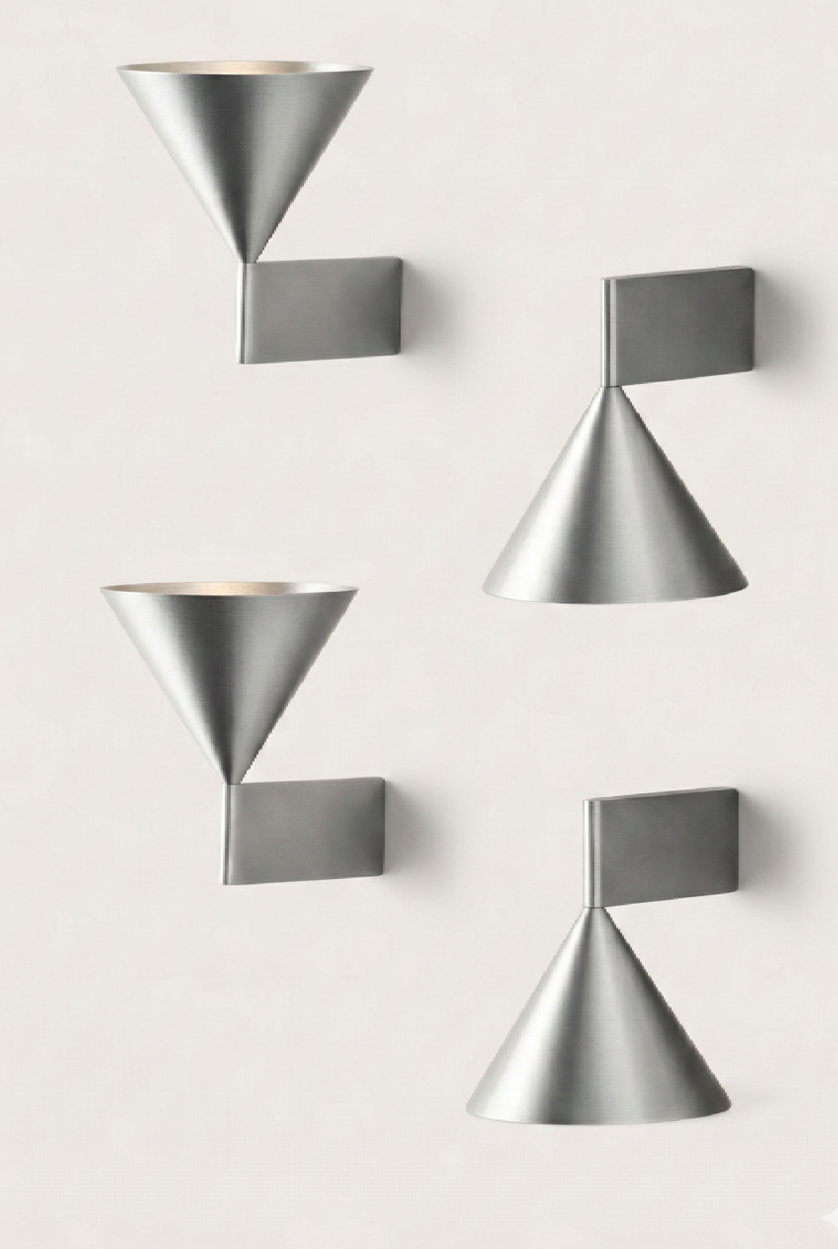 LUME | WANDLAMP CONE 4 STUKS