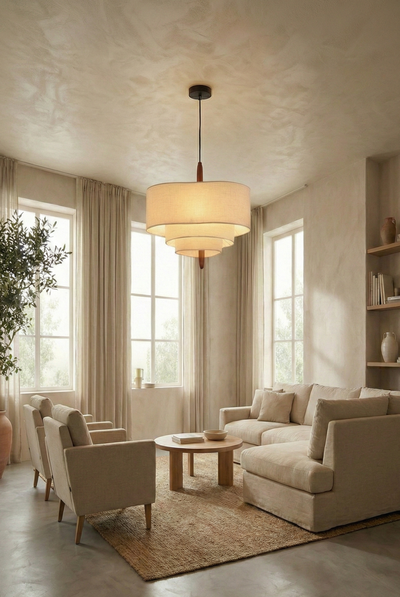 KIRI | HANGLAMP FABRIC GROOT